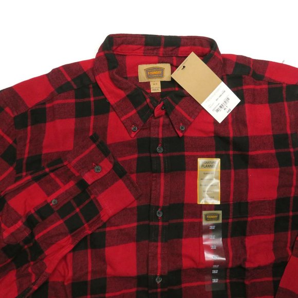 The Foundry Supply Co. Shirts Foundry Signature Red Flannel Shirt